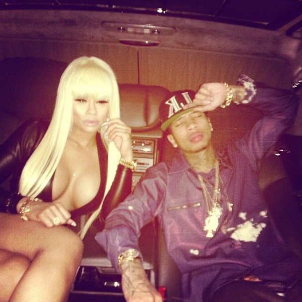 Blac Chyna & Tyga in the car