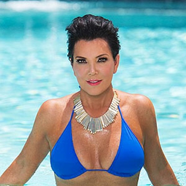 Kris Jenner boobs in bikini