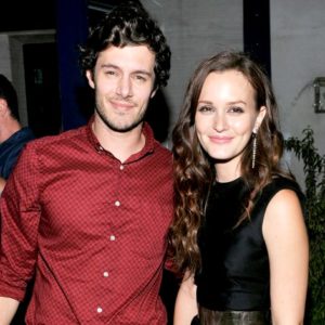 Adam Brody and Leighton Meester smiling