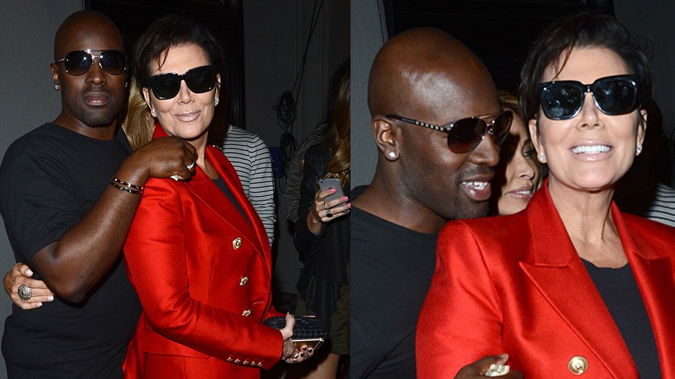 Corey Gamble kissing on his cougar Kris Jenner!