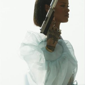 Rihanna sheer top